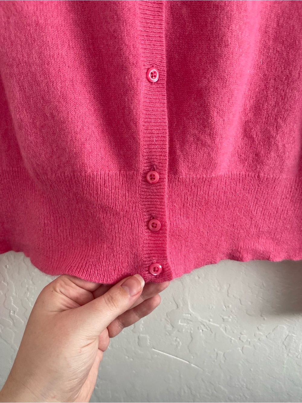 Lord & Taylor Pink Button Closure Long Sleeve Knit Cardigan Sweater Womens XL - Picture 4 of 9